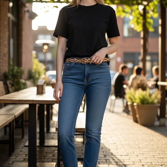 J.Crew leopard calf hair belt, large - Picture 2 of 7